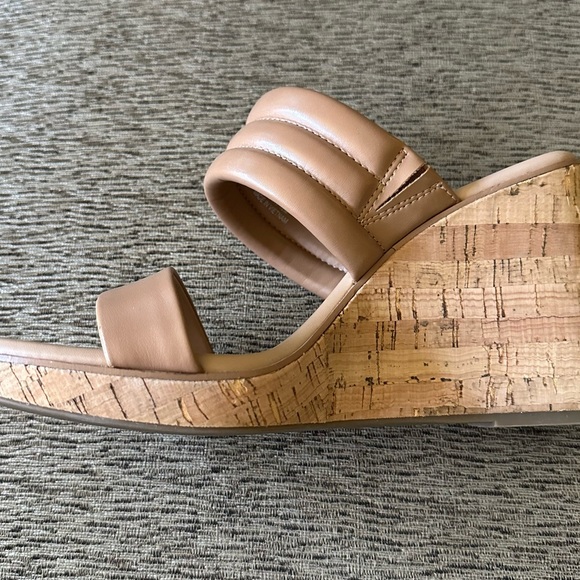INC tan wedge sandals - Picture 3 of 6